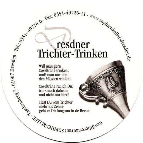 dresden dd-sn sophienkeller 4b7b (rund215-trichter trinken-schwarz) 